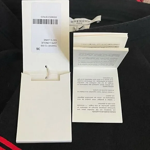 New Givenchy wool skirt sz 36 - Picture 11 of 16